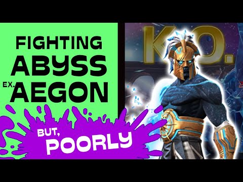 Fighting PATH 1 AEGON aol ABYSS of LEGENDS, Poorly (ft. Aegon) | Marvel Contest Champions