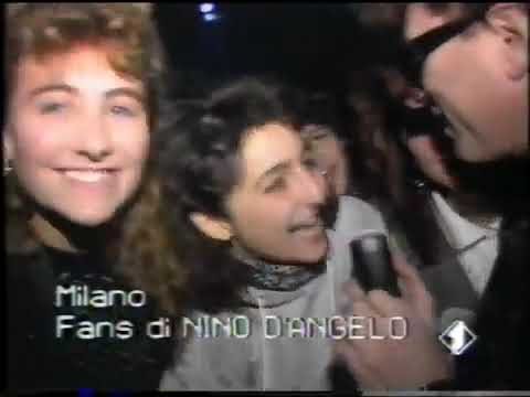 Nino D'Angelo fans in delirio al PalaTrussardi di Milano 1990