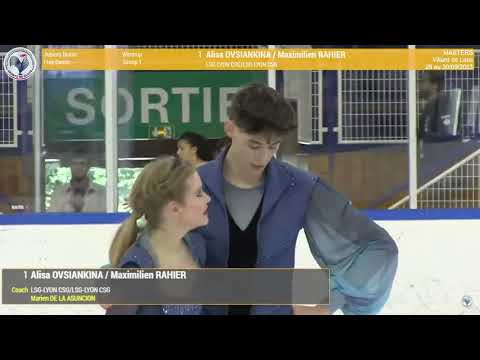 Alisa Ovsiankina & Maximilien Rahier FD Masters de Patinage 2023