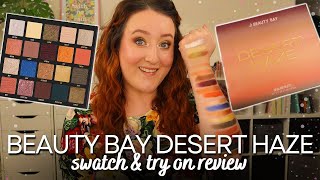 BEAUTY BAY DESERT HAZE EYESHADOW PALETTE SWATCH & TRY ON REVIEW! *NEW* Limited Edition Summer Makeup