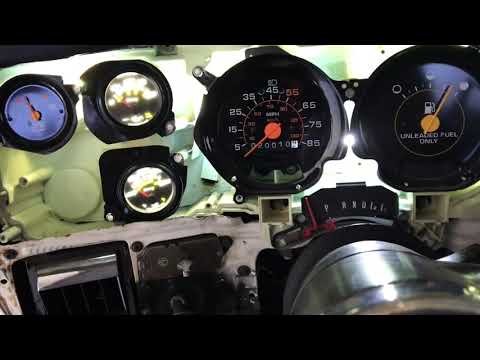 White Gauge & LED 73-87 Chevy C10