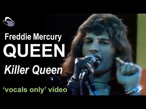 Queen - Killer Queen (vocals only!) + guitar mix