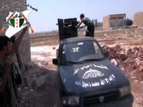 استهداف نقاط تمركز قوات النظام في ريف إدلب بواسطة رشاش دوشكا من قبل كتيبة أحباب الله المستقلة