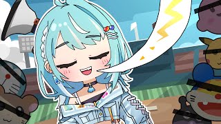 【手描き】気が付けば甲子園のサイレンになっていた白波らむね【ぶいすぽっ!/白波らむね】【マンガ動画/アニメ/VTuber】