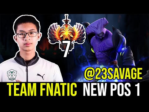 @23savage Is The New TEAM FNATIC DotA 2 Carry.