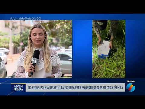 Traficantes escondem drogas em caixa térmica em Rio Verde