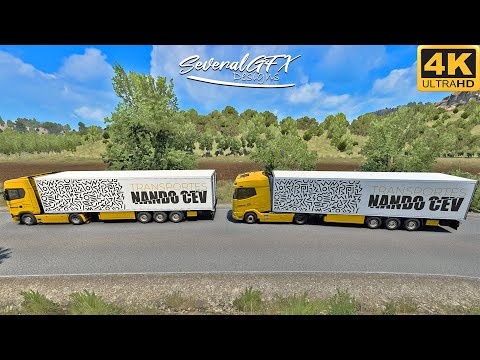 ETS2 Cinematic (4K 60FPS) | "Transportes Nando CEV" skin pack