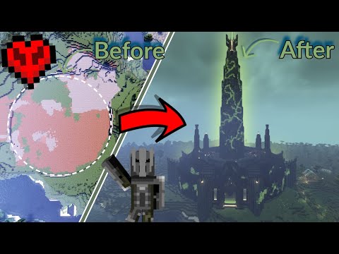 INSANE Hardcore Minecraft Fortress - Minas Morgul INSPIRED!
