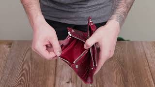 Стильний та яскравий жіночий гаманець-клатч ST Leather 19433 бордовий