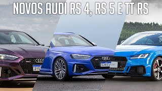 Novos Audi RS 4, RS 5 e TT RS