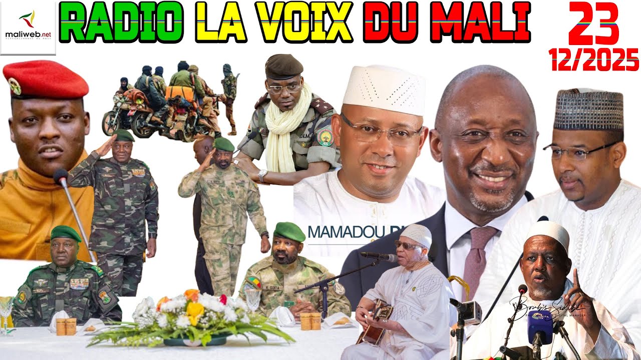 La Revue de Presse de la RADIO LA VOIX DU MALI du 23 décembre 2025