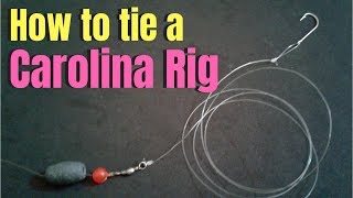 How to tie a Carolina Rig