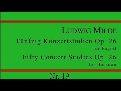 Ludwig Milde: Konzertstudie Nr. 19