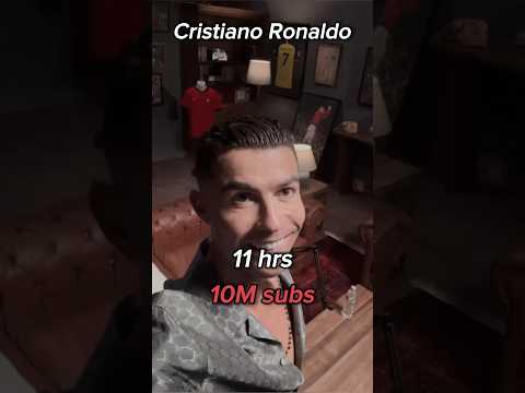 The evolution of Cristiano Ronaldo’s YouTube channel 💀 #ronaldo #youtube