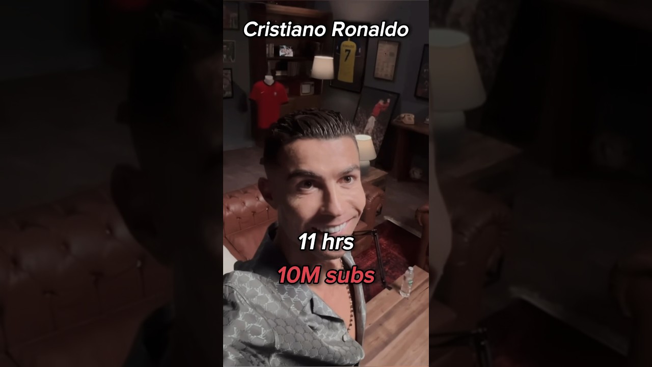 The evolution of Cristiano Ronaldo’s YouTube channel 💀 #ronaldo #youtube