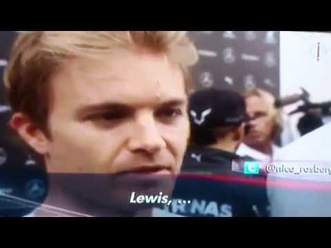 Nico Rosberg called Lewis by reporter Red Bull Ring 2014