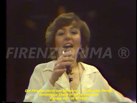 Qui Firenze liscio con ghiaccio...  Antonietta Chelli  in Carta vincente - Canale 48 - 18 01 1979