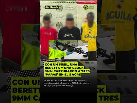 Capturados tres sicarios al servicio del Clan del Golfo 💥🚨
