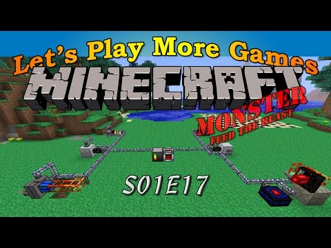 Minecraft Feed The Beast Monster S01E17 - Sending Power Through your ME System Simplified