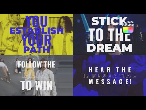 Kinetic Typography Modular Template for Final Cut Pro — MotionVFX