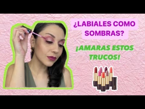 MAQUILLAJE DE OJOS CON LABIALES-Bren EsAv