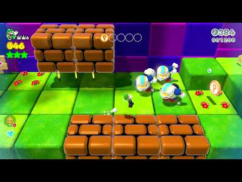Super Mario 3D World [Switch] 9-5 Itemless Speedrun - Time: 28