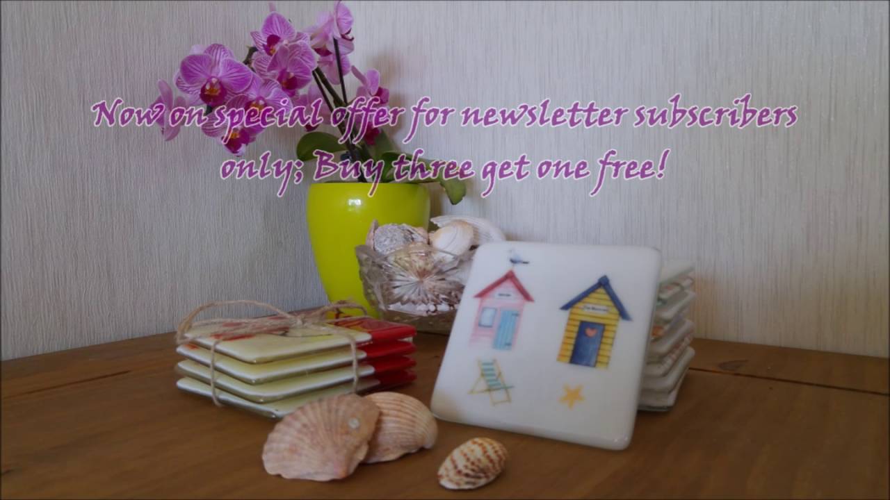 The Glass Dragonfly - Fused Glass Coasters