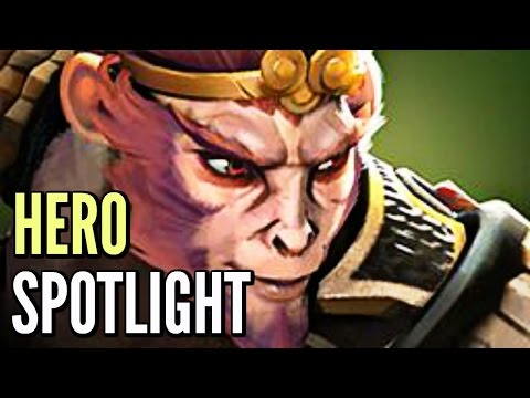 Dota 2 Hero Spotlight - Monkey King New Hero (Skills & Arcana)