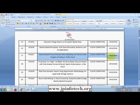 Cloud Computing Projects 2016 2017 Final Year Cloud Computing Based Ieee Papers In Java