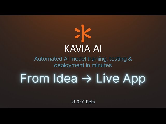 From Prompt to Production: Building an AI Model with KAVIA