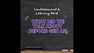 What Did We Talk About Before Gen AI?