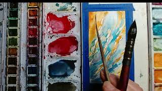 Quick Watercolor Painting Tutorial - Nature Inspired Abstracts