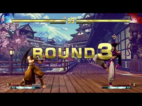 STREET FIGHTER V Ibuki vs Juri