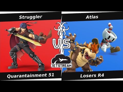 Quarantainment 51 Losers R4 - Struggler (Ike) Vs. Atlas (Bowser, Mii Gunner) Smash Ultimate - SSBU