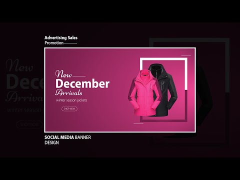 Learn academy banner or Social media ad design in adobe photoshop