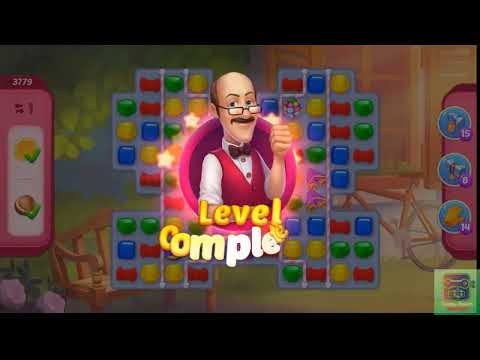 Homescapes Super Hard Level 3779 - No Booster - 19 Moves