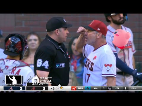 Ejection 050 - Torey Lovullo Tossed After Pitcher Zac Gallen & Ump John Libka's Ball 3 Disagreement