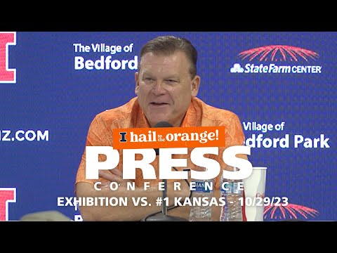Illini MBB | Postgame Press Conference vs. #1 Kansas | 10/29/23