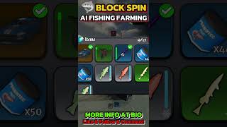 Block Spin New Fully AI Fishing Farming Script ðĶ #blockspin #robloxscript