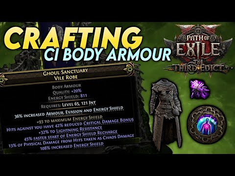 Using NEW ESSENCE TECH to Craft a HUGE ES Body Armour for CI Builds in 0.3 | Path of Exile 2