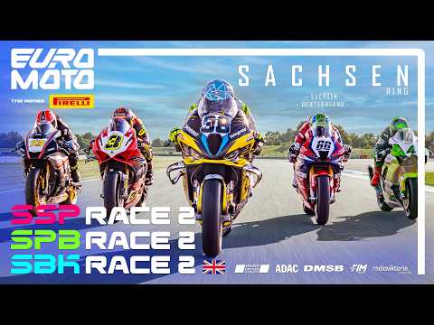 🇬🇧 EURO MOTO (ex. IDM) SBK, SSP & SPB RACE 2 #sachsenring