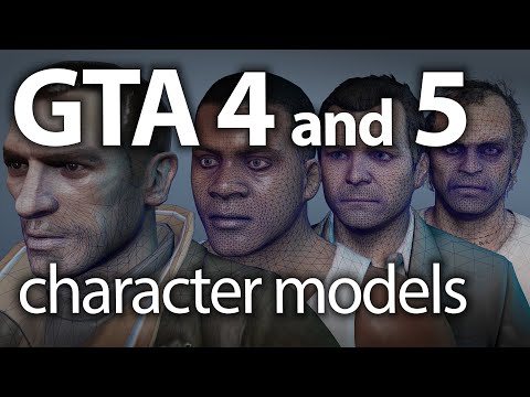 A closer look at GTA 4 and 5 character models