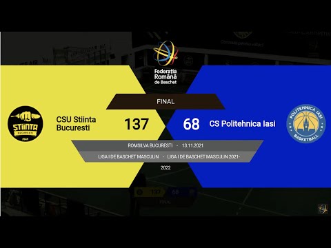 L1BM 2021-2022: CSU Stiința București - Politehnica Iași