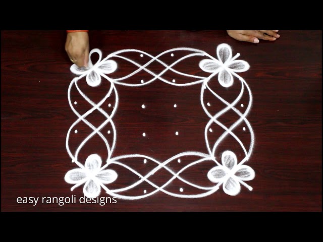 Muggulu kolam design ideas 6 dot rangolis by easy rangoli design