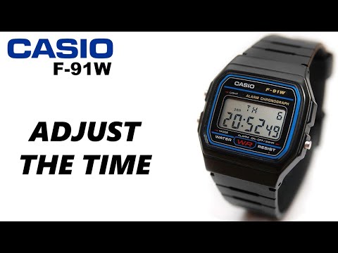 How To Set (Change) Time On Casio F-91W