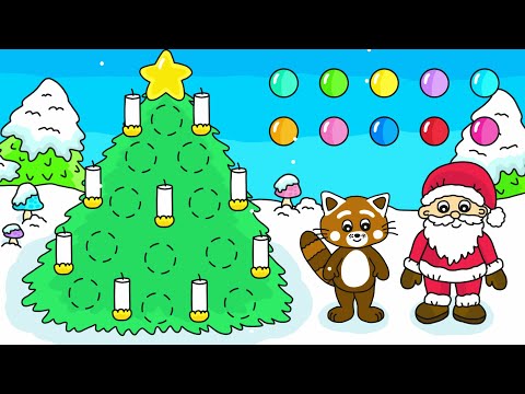 Pukkins Vinter -  Lek och lär dig färger - Lek med oss - Pukkins jul app del 1