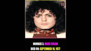 Remembering Marc Bolan: T. Rex Guitarist Dies in Car Accident at 29.  #marcbolan #trex #musician