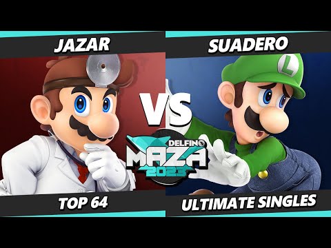 Delfino Maza 2023 - Jazar (Dr. Mario) Vs. Suadero (Luigi, Steve) Smash Ultimate - SSBU
