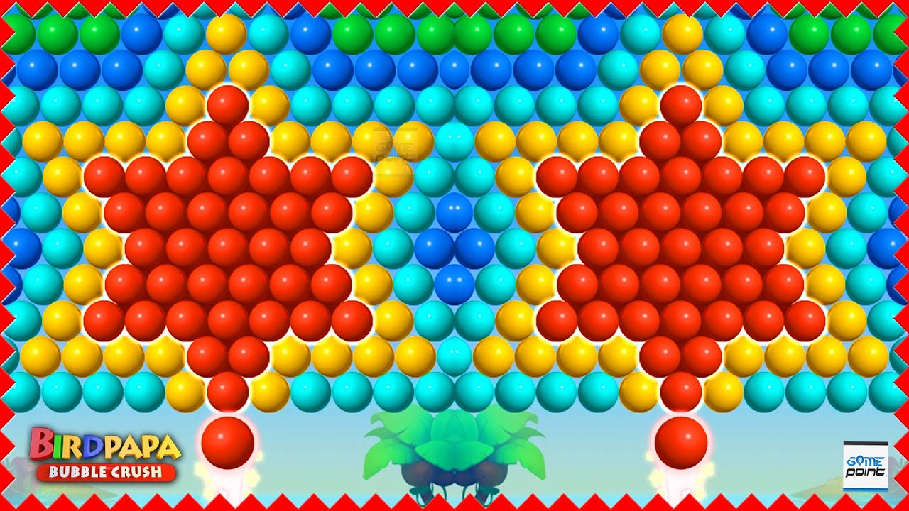 Bird Papa Bubble Crush Game Level 72 - 76 🐥 ( Bubble Shooter Game )