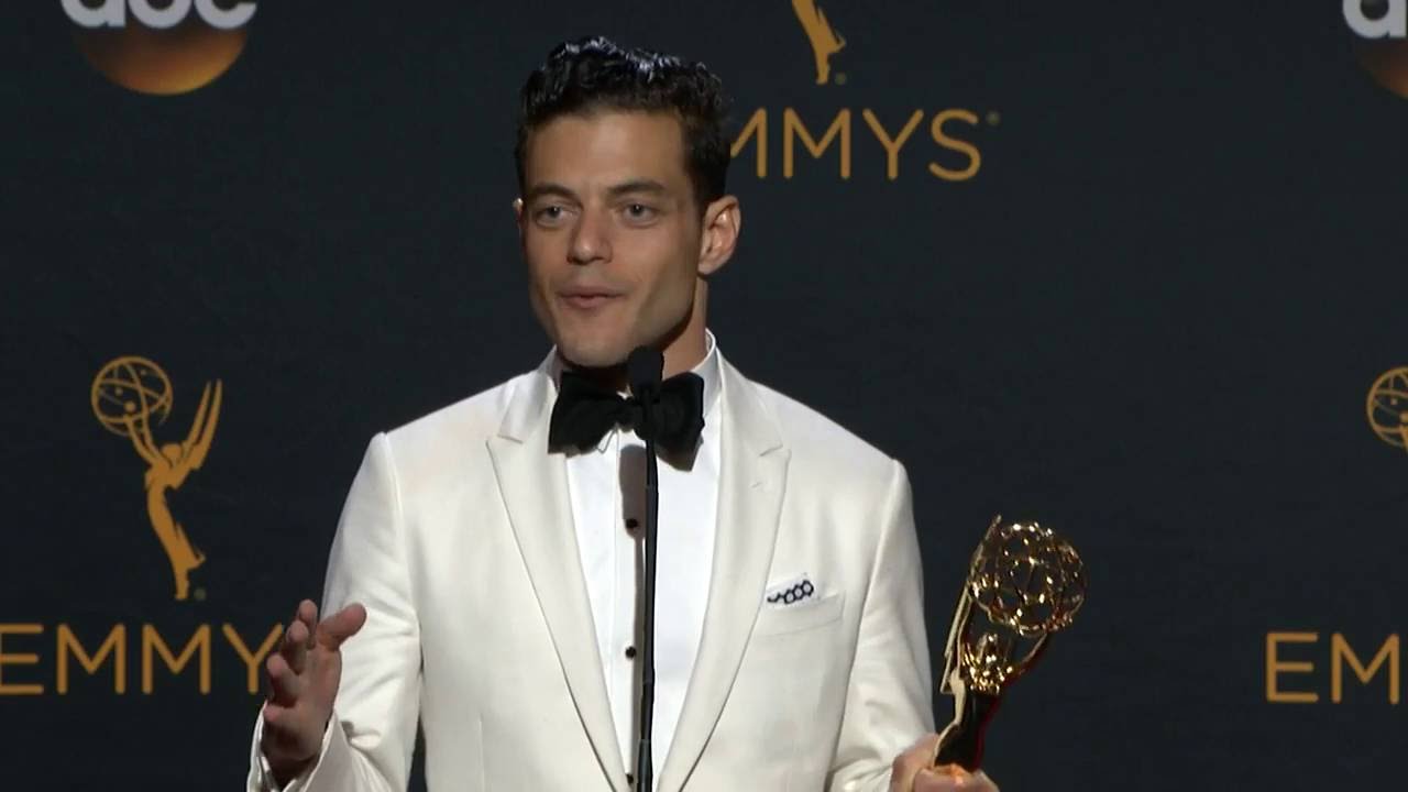 Rami Malek Emmys 2016 Full Backstage Speech